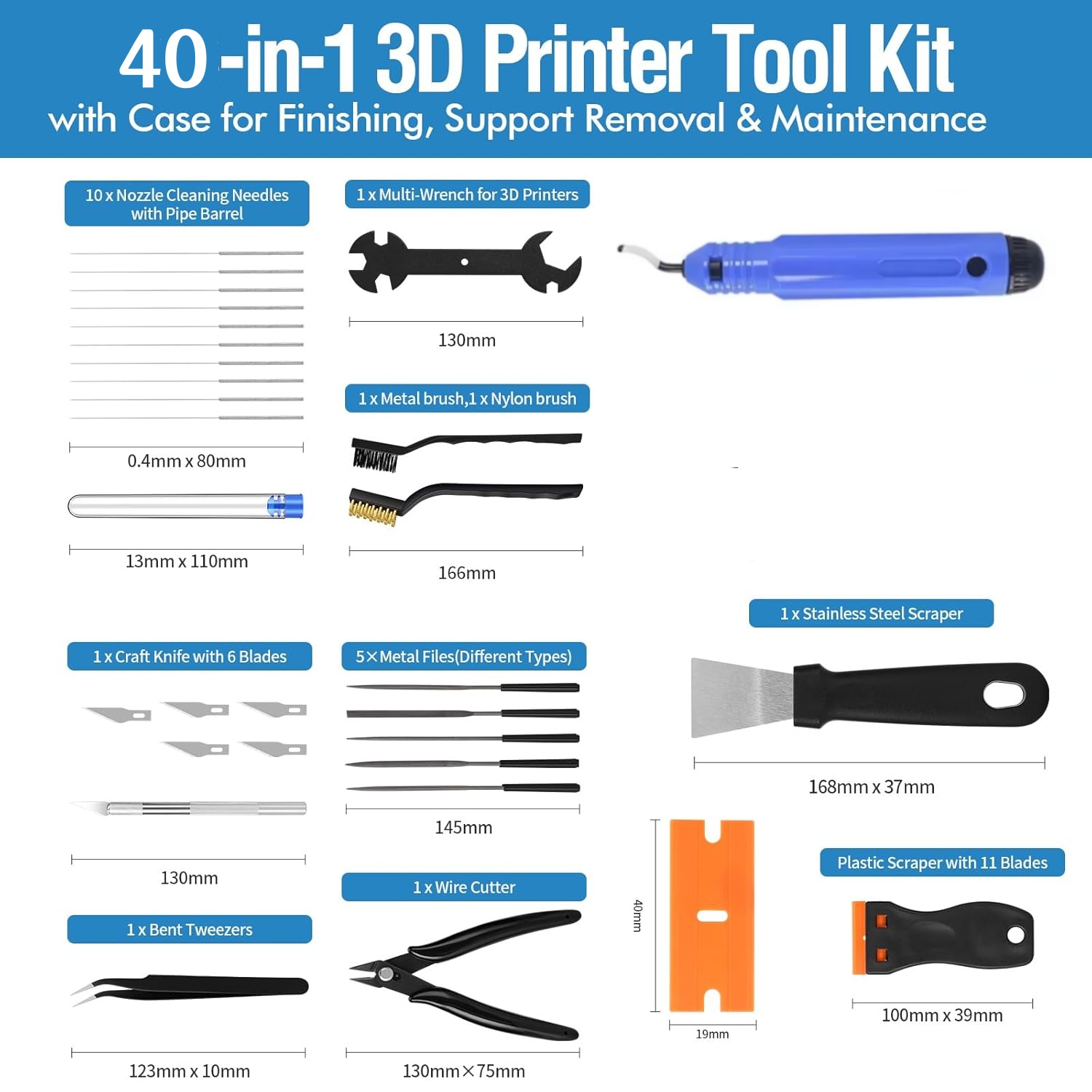 40 Herramientas para Impresora - 3D Printing File Free reseña y precio