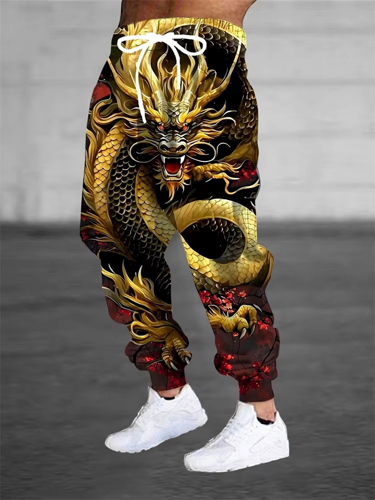 Pantalones Deportivos Casuales - 3D Printing Dragon reseña y precio
