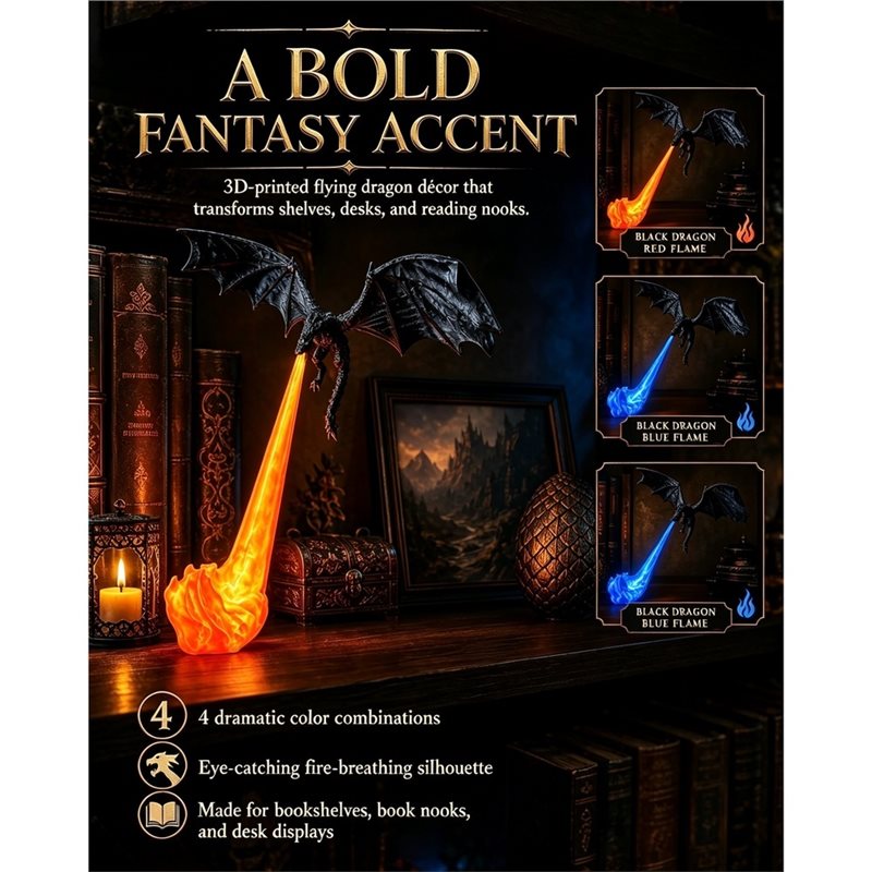Lámpara de estantería YANA50I  - 3D Printing Dragon reseña y precio