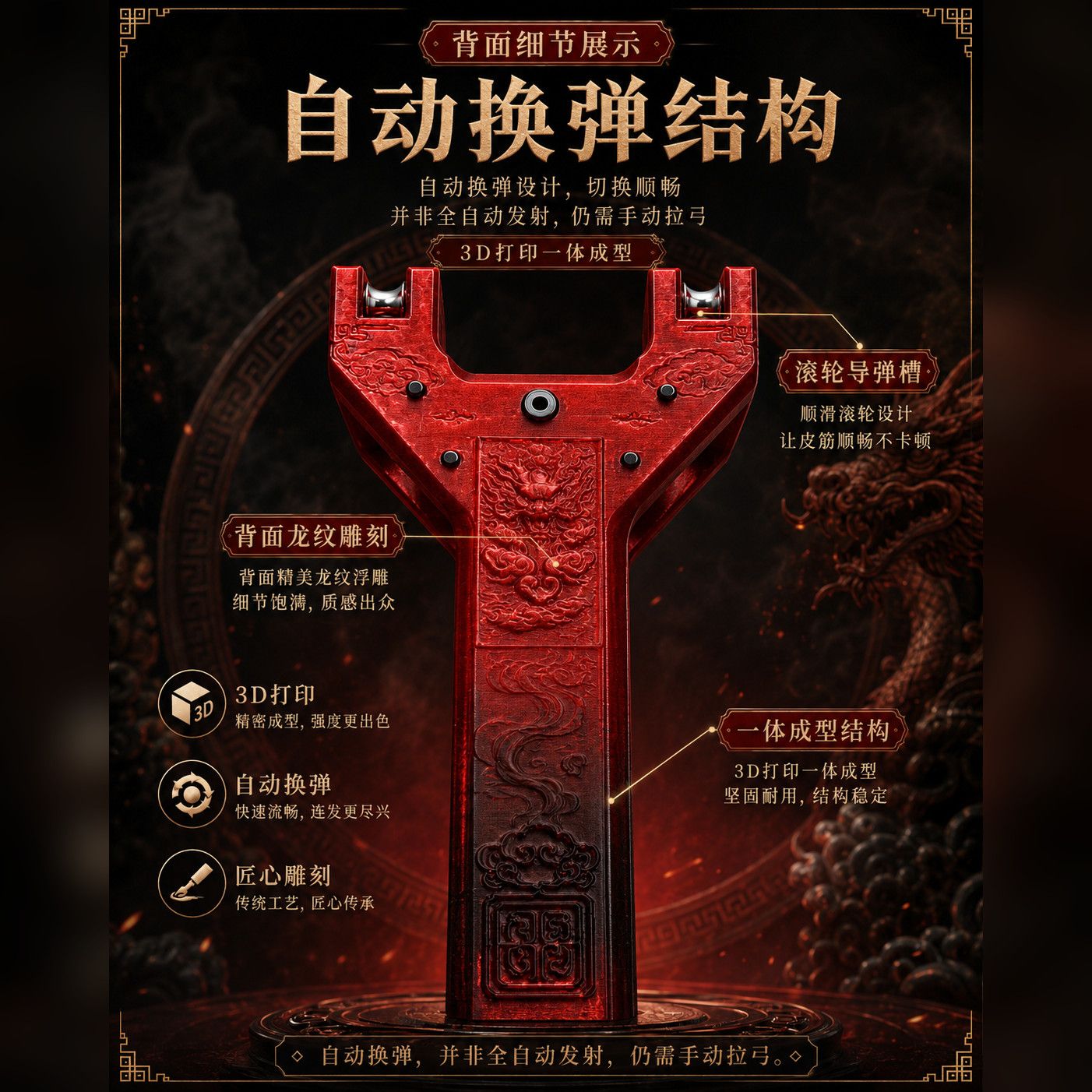 Tirachinas de carga automática - 3D Printing Dragon reseña y precio